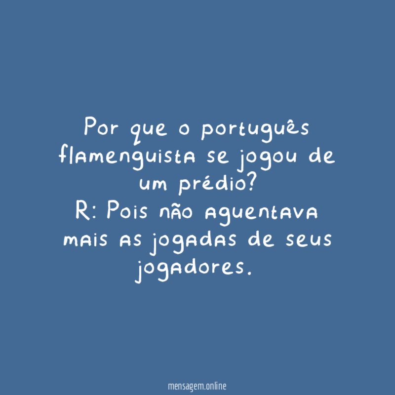 Não aguentava Mais
