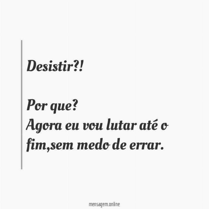 Desistir
