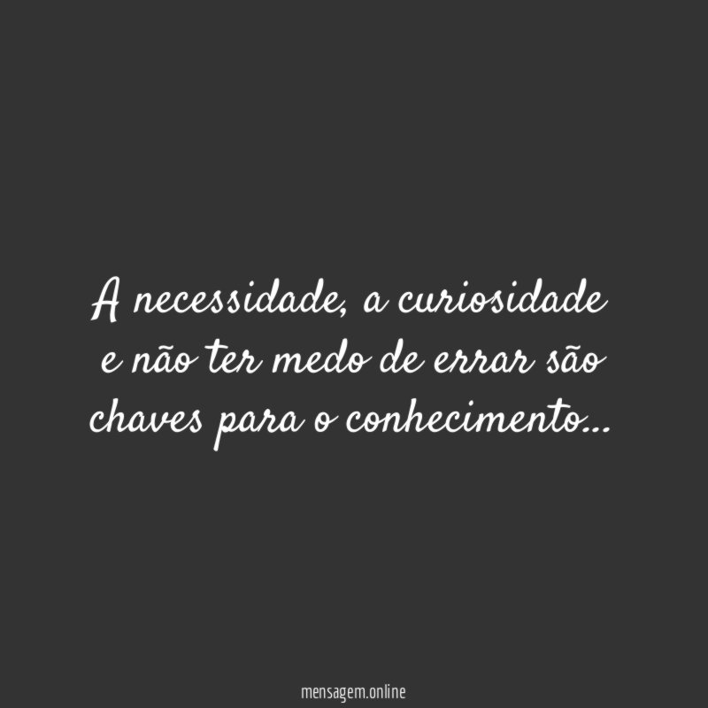 A necessidade