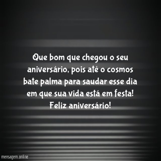 Está em festa
