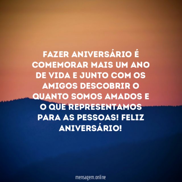 Comemorar mais um ano de vida