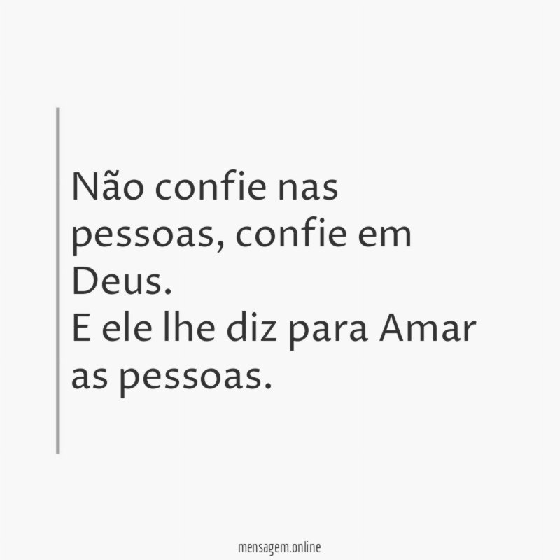 Confie em Deus
