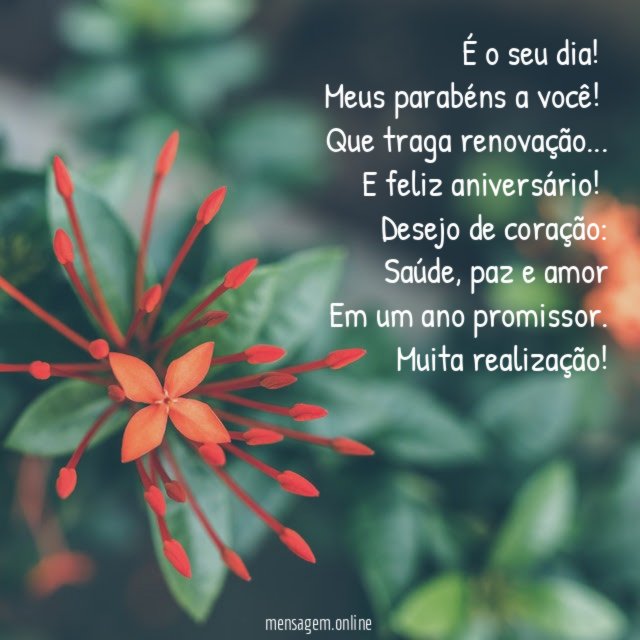 É o seu dia!