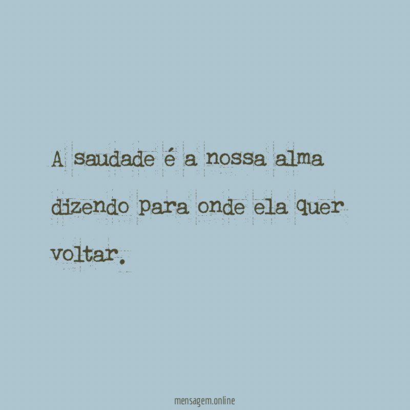 Pra onde ela quer voltar