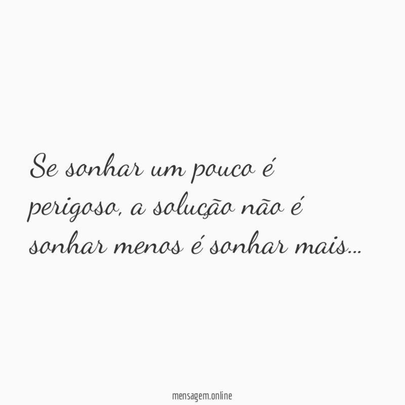 Sonhar mais