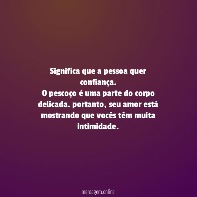 Beijo no Pescoço