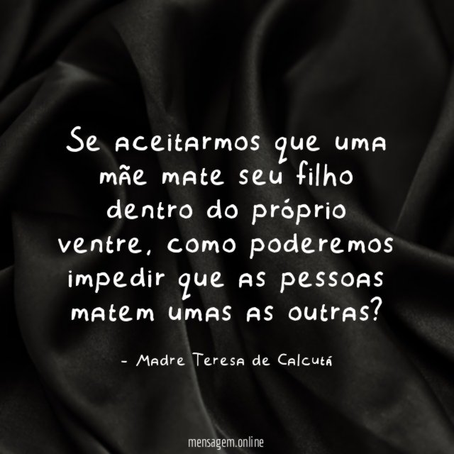 Se aceitarmos que uma mãe mate seu filho