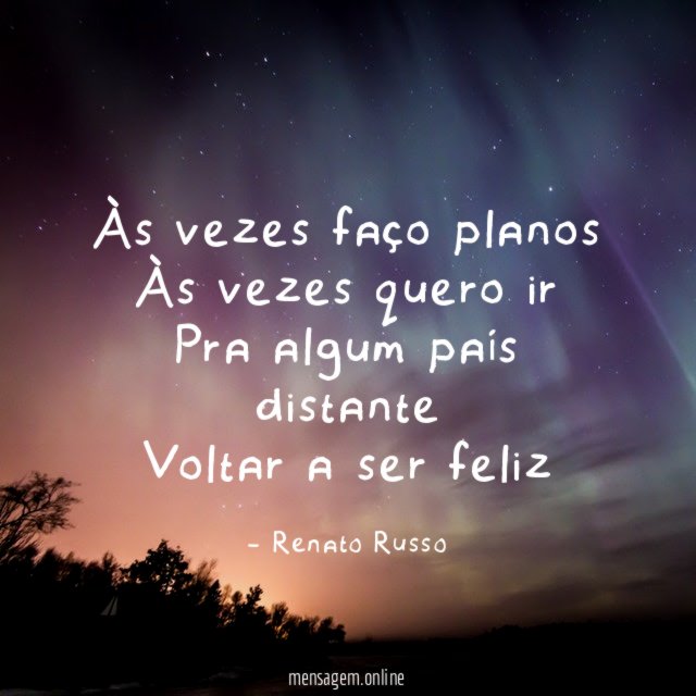 Às vezes faço planos Às vezes quero ir Pra algum