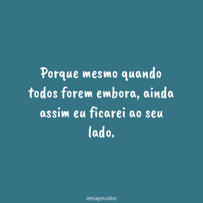 Ao seu lado, para sempre!