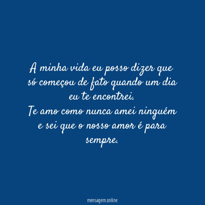 Minha vida