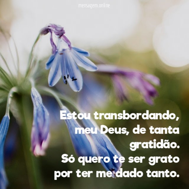 Estou transbordando