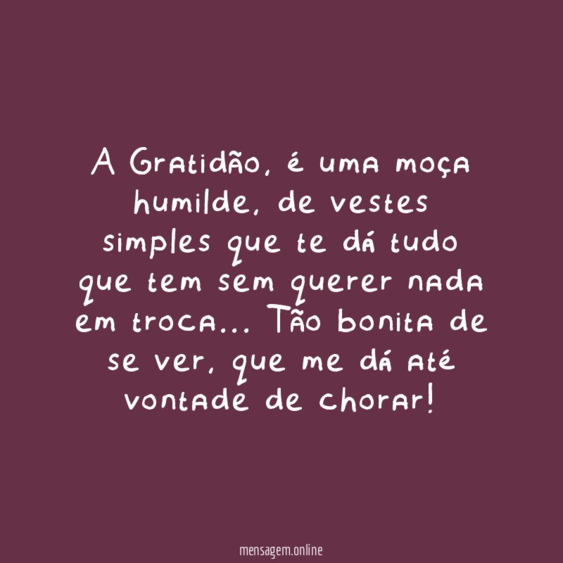 A Gratidão
