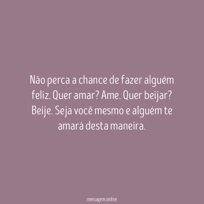 Não perca a oportunidade