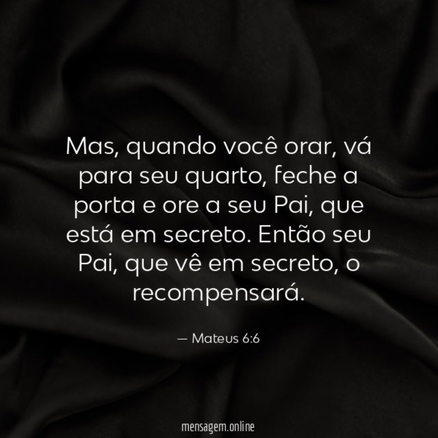 Quando você orar