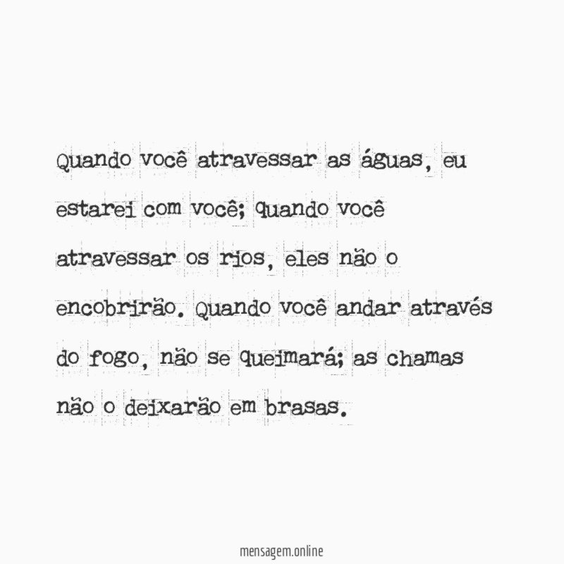Quando você…