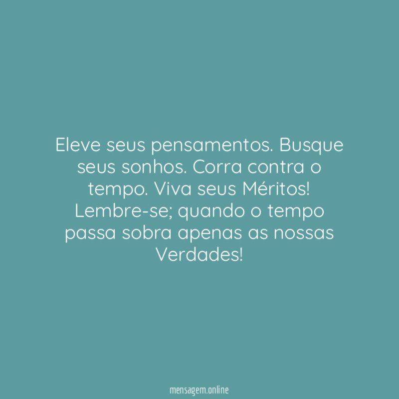 Eleve seus pensamentos