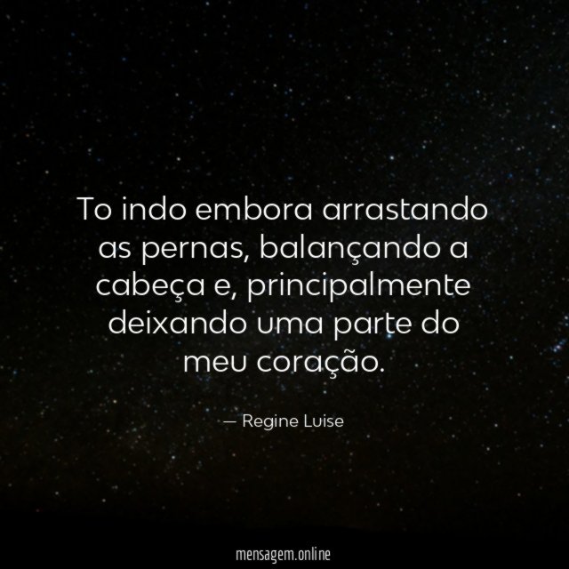 Deixo uma parte do meu coração