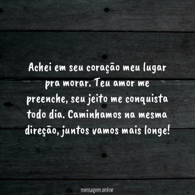 Achei em seu coração meu lugar pra morar