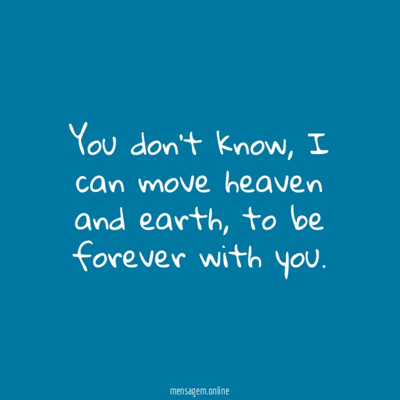 You don't know