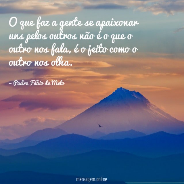 O que faz a gente se apaixonar uns