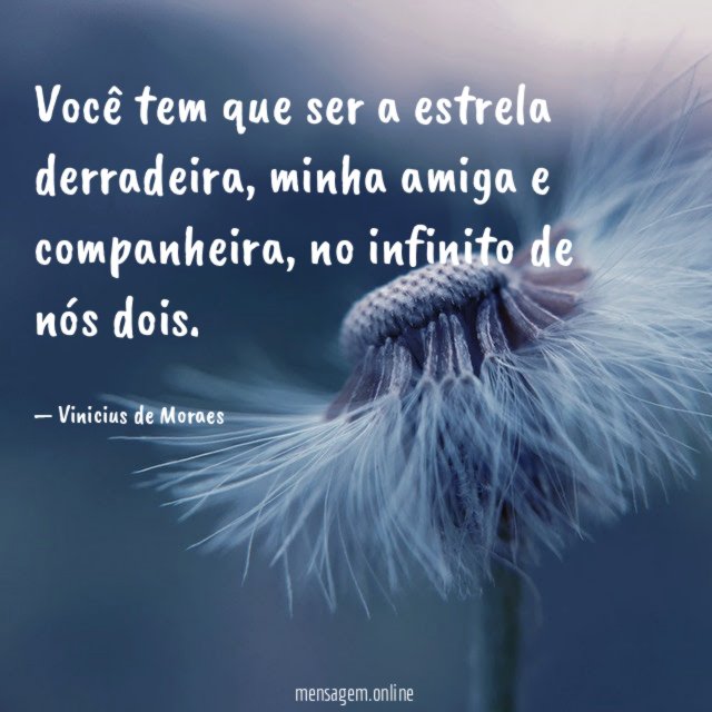 Você tem que ser a estrela derradeira