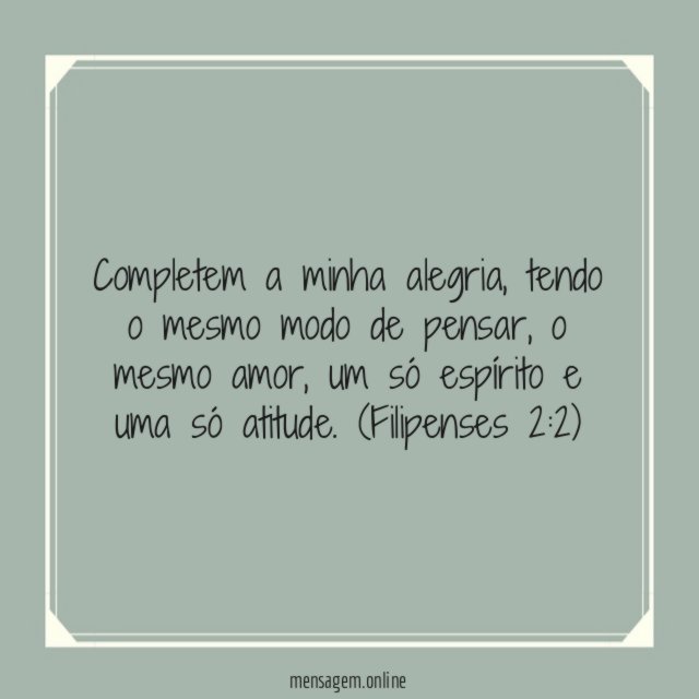 Completem a minha alegria