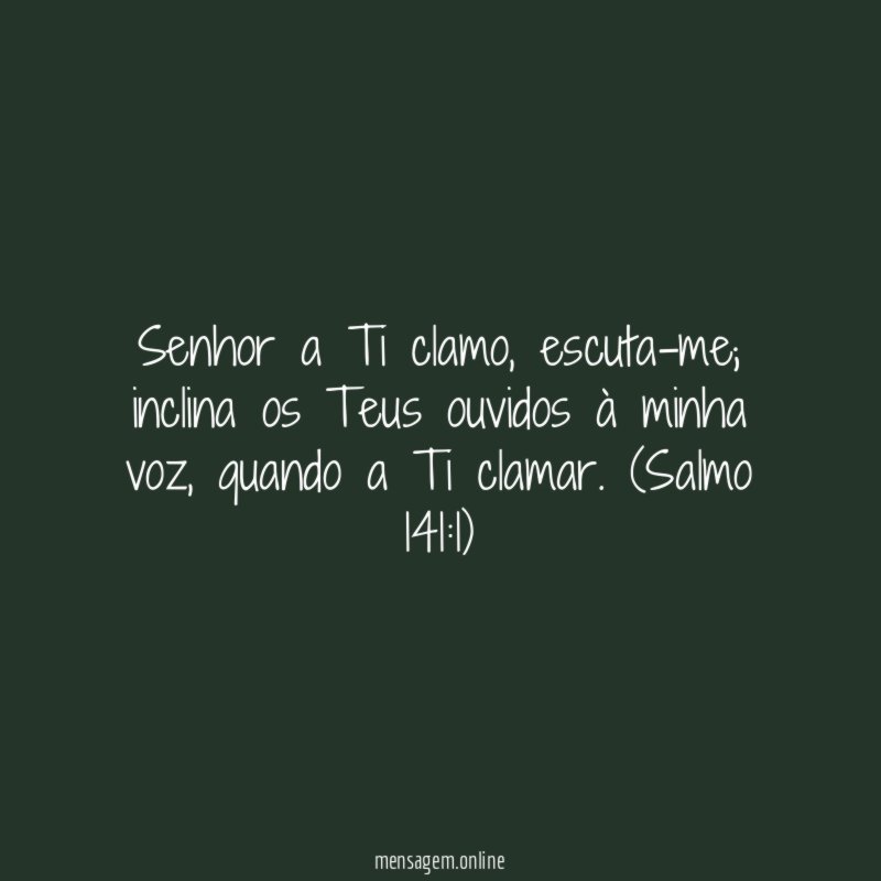 Senhor a Ti clamo