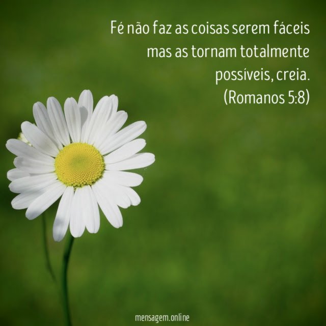 Fé não faz as coisas serem fáceis mas