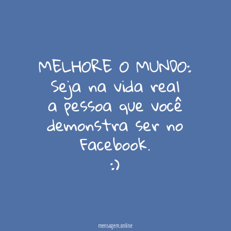 MELHORE O MUNDO