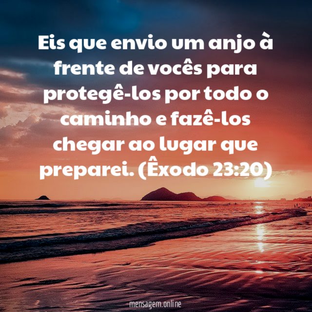 Eis que envio um anjo à frente de