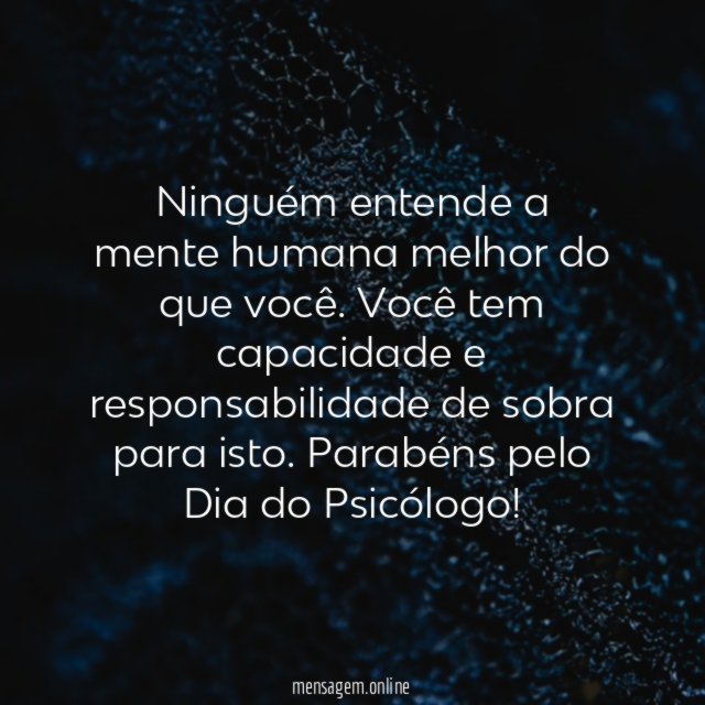 Ninguém entende a mente humana melhor do que você