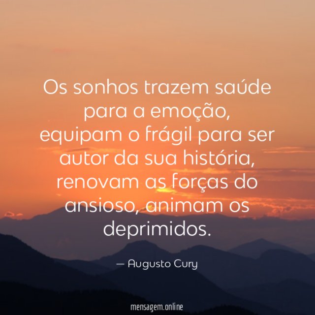 Os sonhos trazem saúde para a emoção