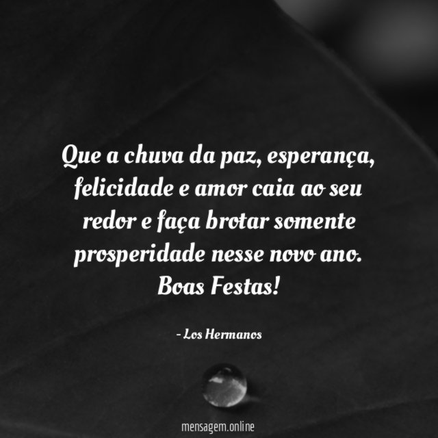 Que a chuva da paz