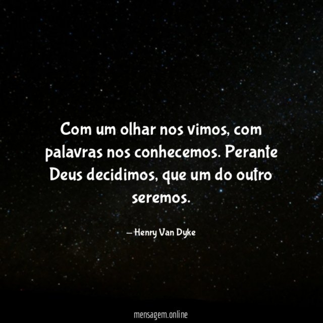 Com um olhar nos vimos