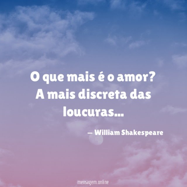 O que mais é o amor