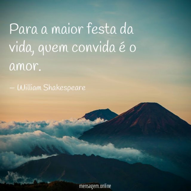 Para a maior festa da vida