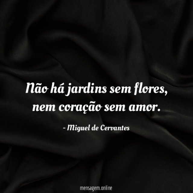 Não há jardins sem flores