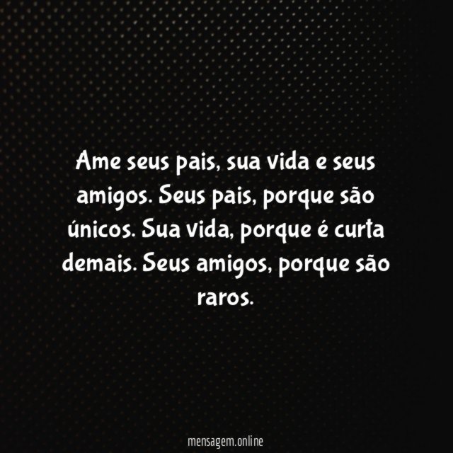 Ame seus pais