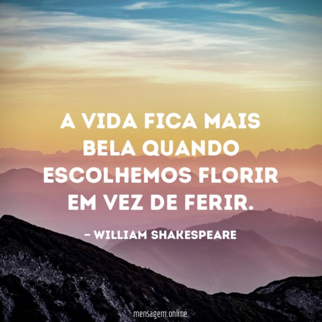 A vida fica mais bela quando escolhemos florir em vez de ferir