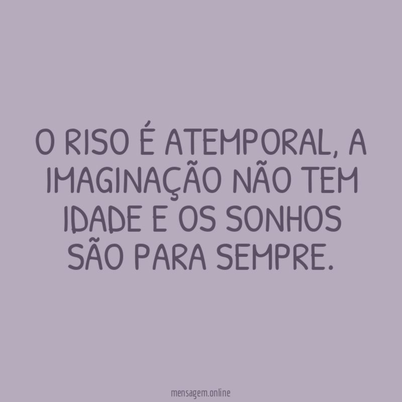O riso é atemporal