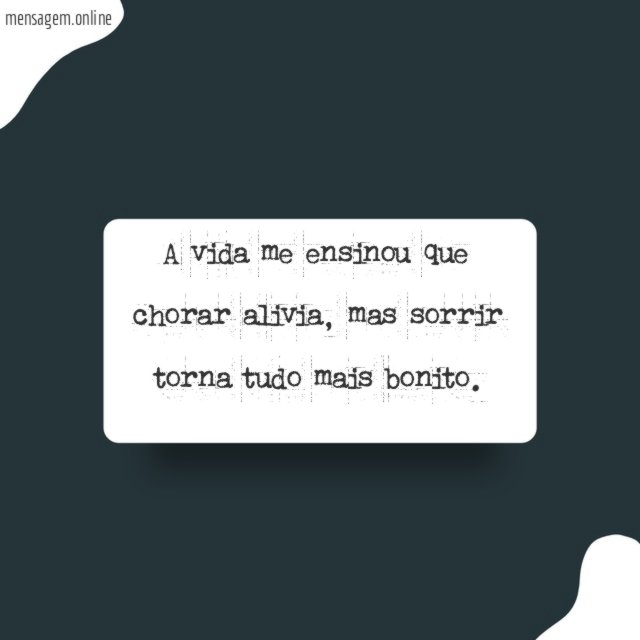 A vida me ensinou que chorar alivia