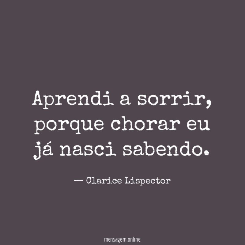 Aprendi a sorrir
