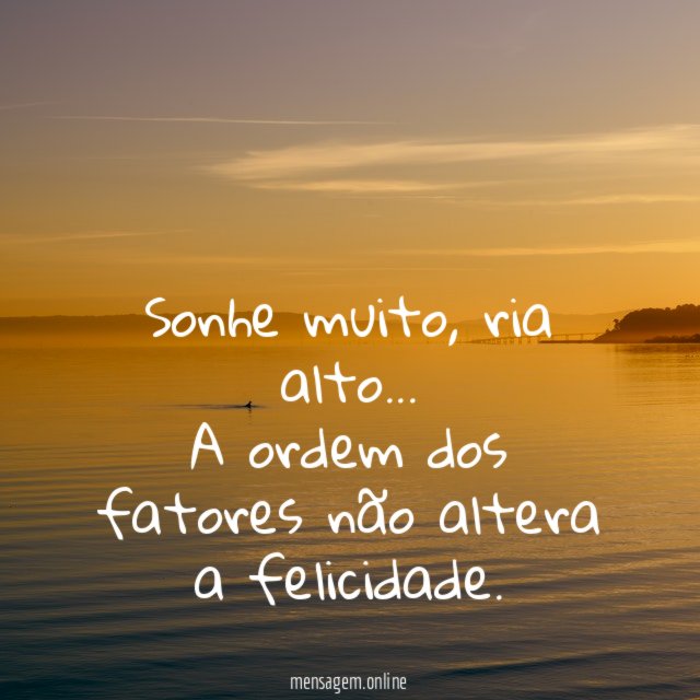 Sonhe muito