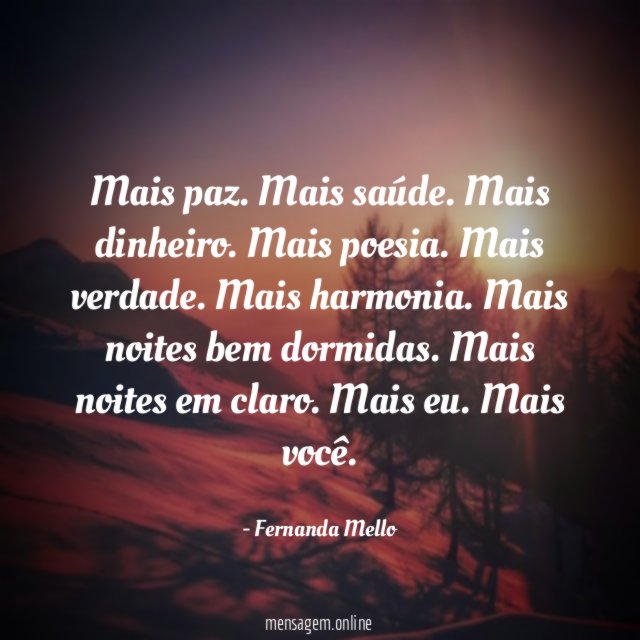 Mais paz