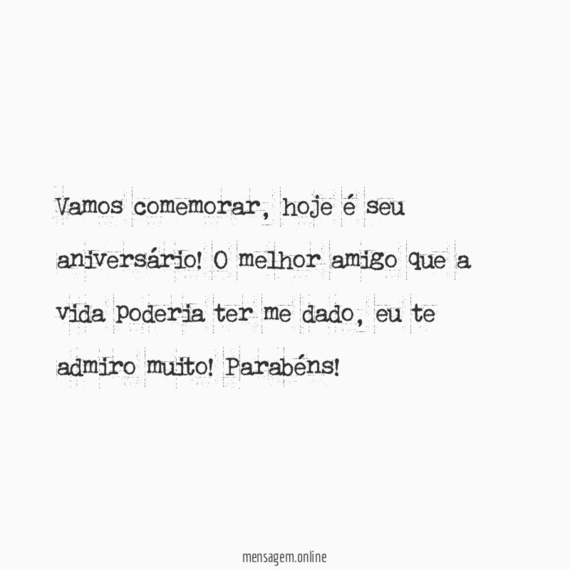 Vamos comemorar