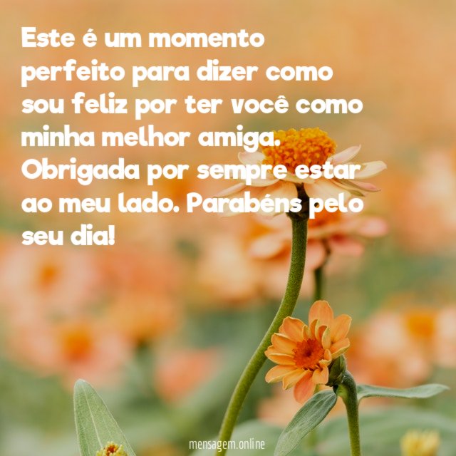 Este é um momento perfeito para dizer como