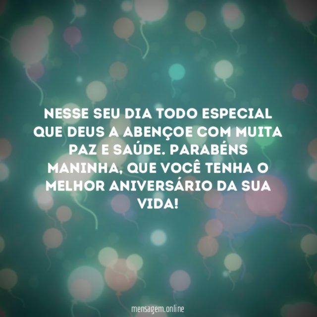 Nesse seu dia todo especial que Deus a