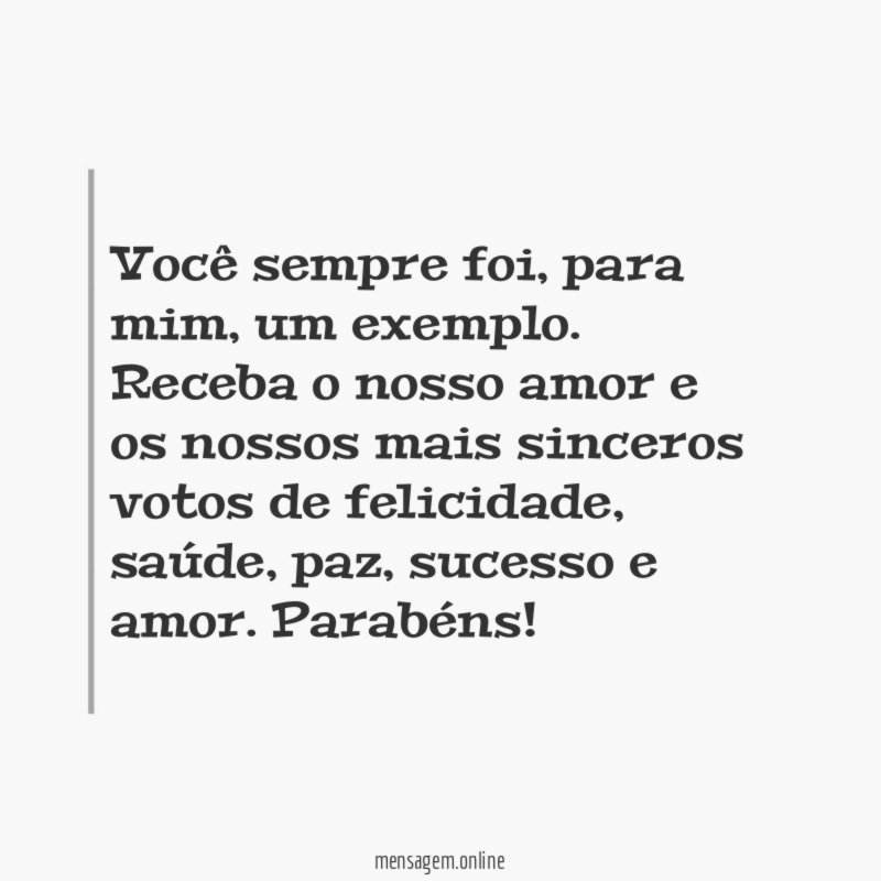 Você sempre foi