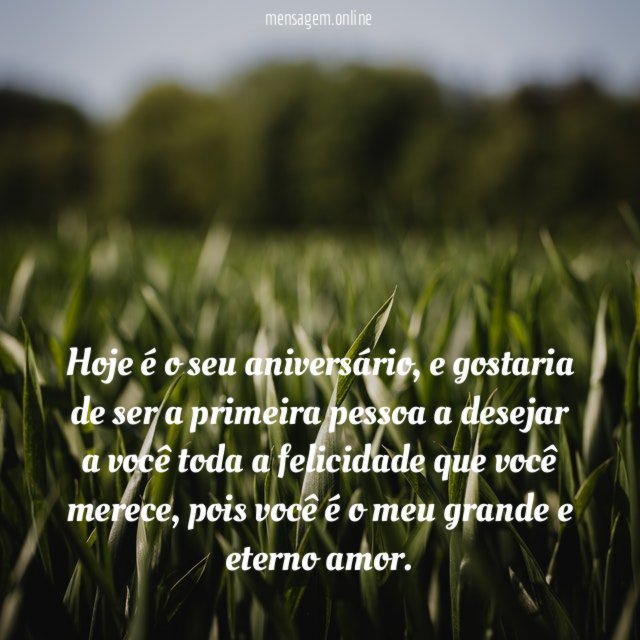 Hoje é o seu aniversário