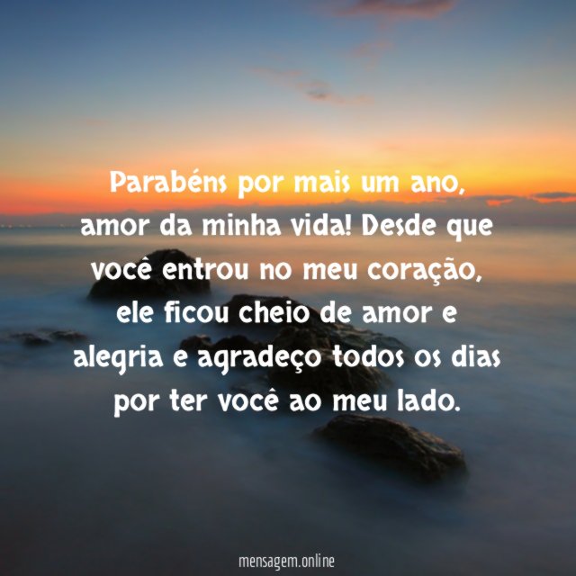 Parabéns por mais um ano